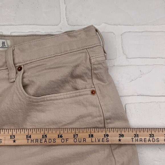 Abercrombie Fitch Jeans Women 14S/32 Beige‎ Curve Love 90s Straight Ultra High - Picture 8 of 12